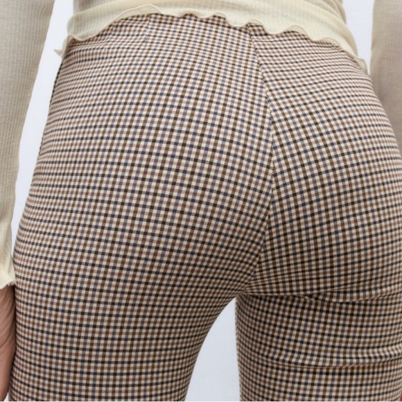 Zara Checkered High Rise Leggings - Picture 5 of 7